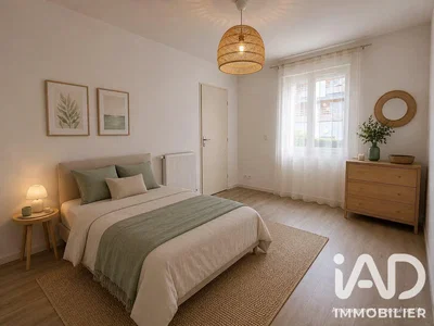 Chambre; parquet, lumière naturelle, style moderne