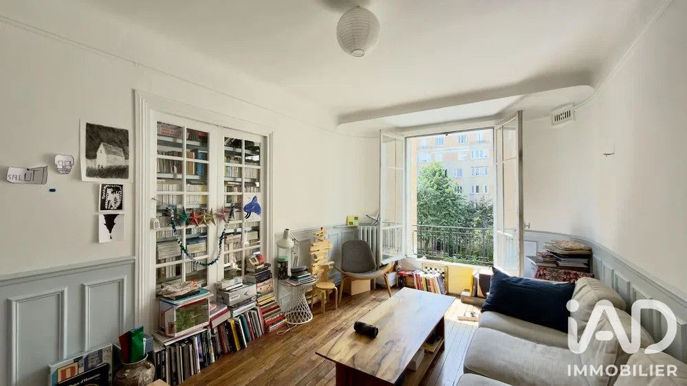 Wohnzimmer; blick, holzboden, tageslicht, moderner stil