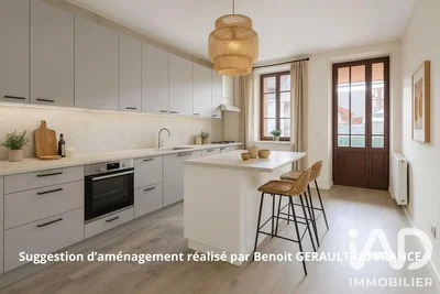 Küche; küchengeräte, tageslicht, moderner stil
