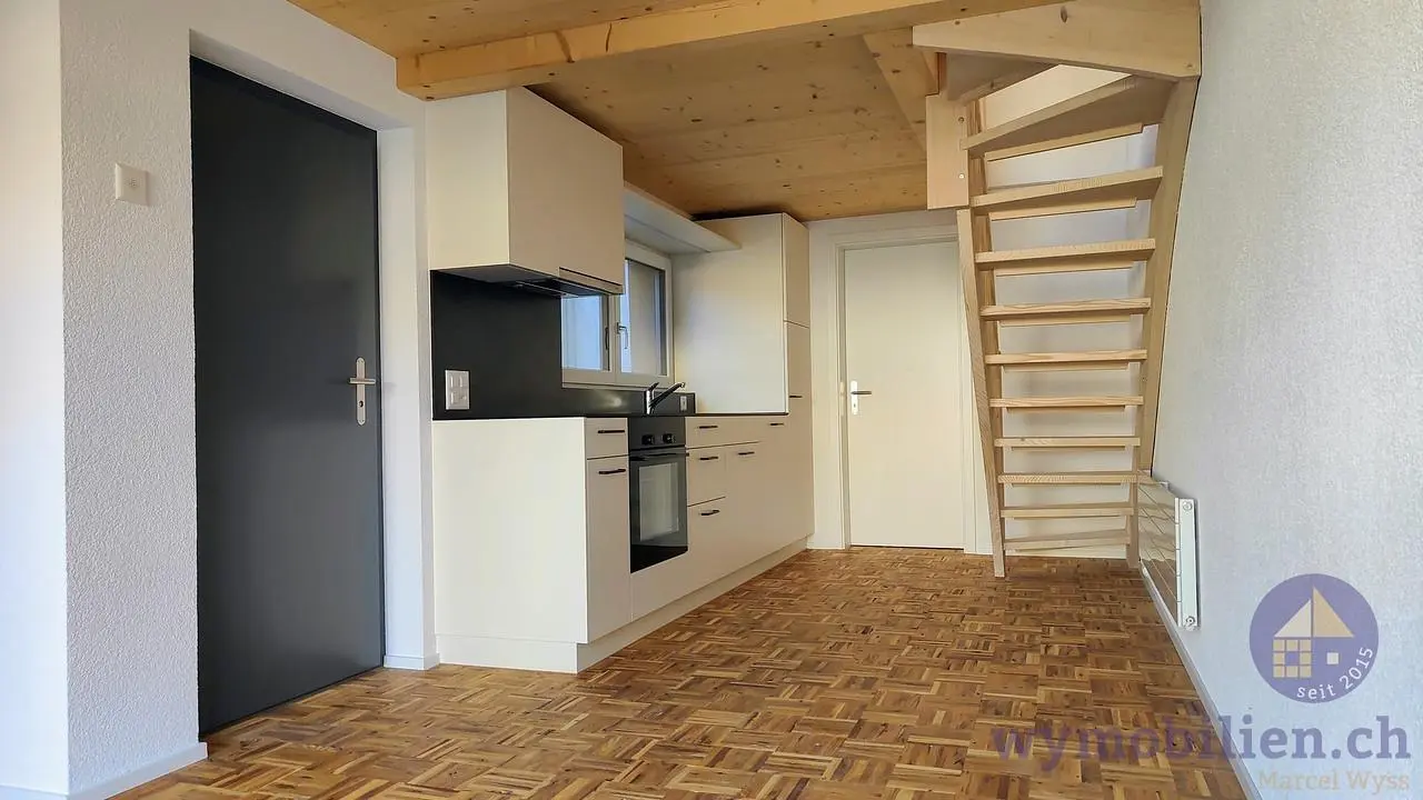 Kitchen; wood floor, kitchen appliances, natural light