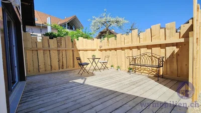 Terrace; wood floor, natural light, needs renovation