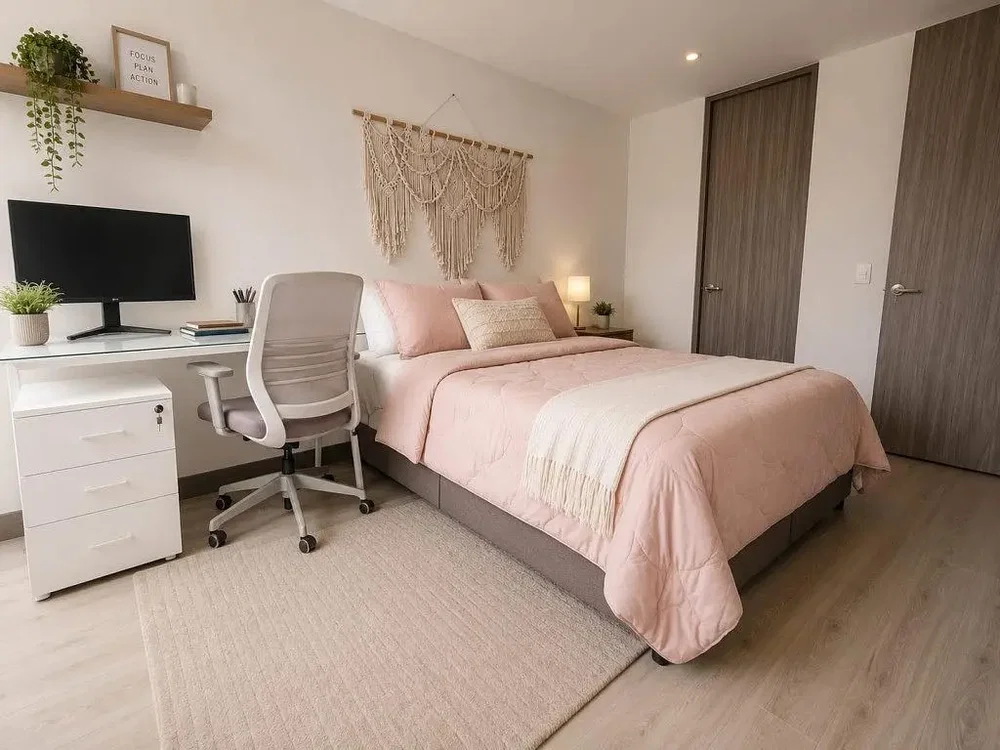 Chambre; parquet, lumière naturelle