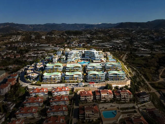 Maison et environs; vue