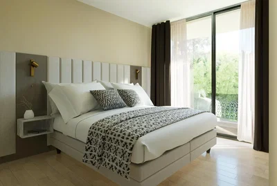 Bedroom; natural light, wood floor
