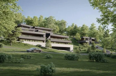 Casa y alrededores; luz natural, vista