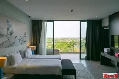 Camera da letto; vista, luce naturale, stile moderno