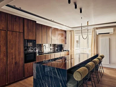 Cocina; electrodomésticos, suelo de madera, luz natural, estilo moderno