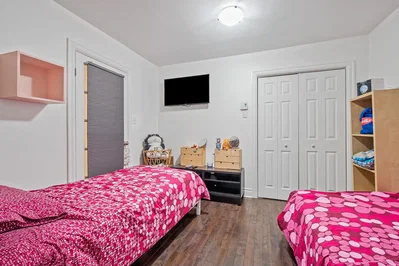 Bedroom; wood floor, natural light