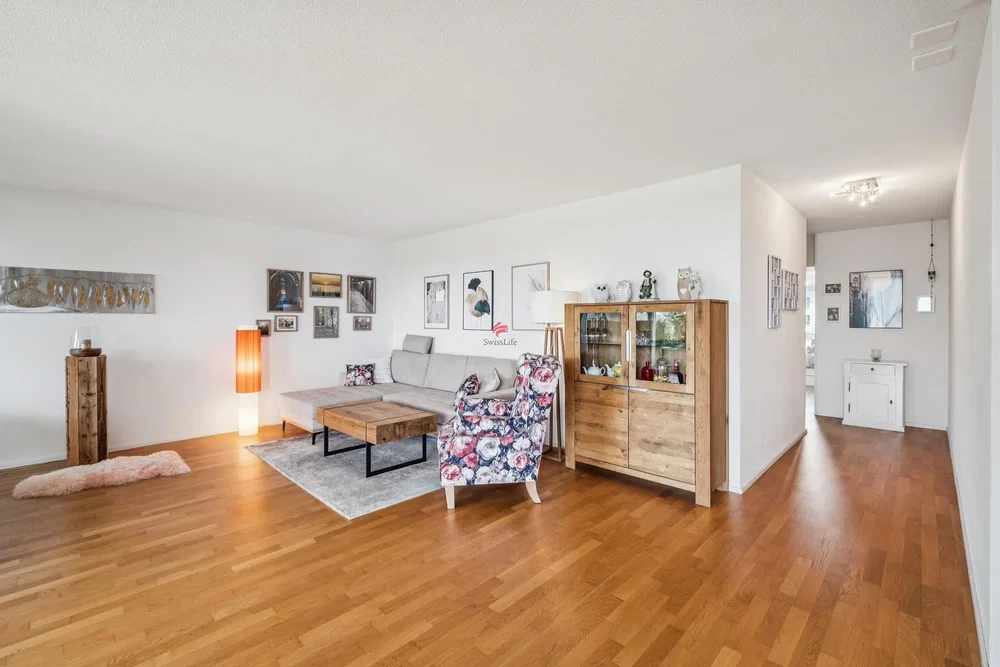 Salon; parquet, lumière naturelle