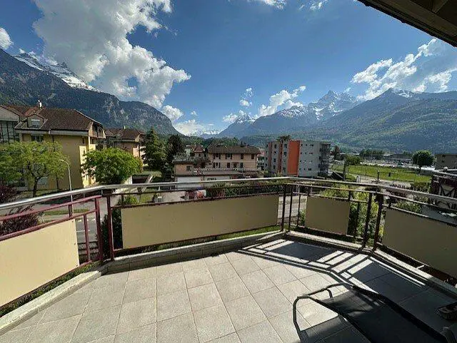 Balkon; blick, fliesenboden