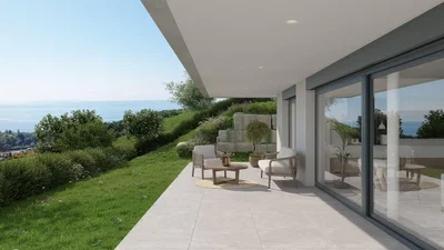 Terasa; pogled, prirodna svjetlost, moderan stil