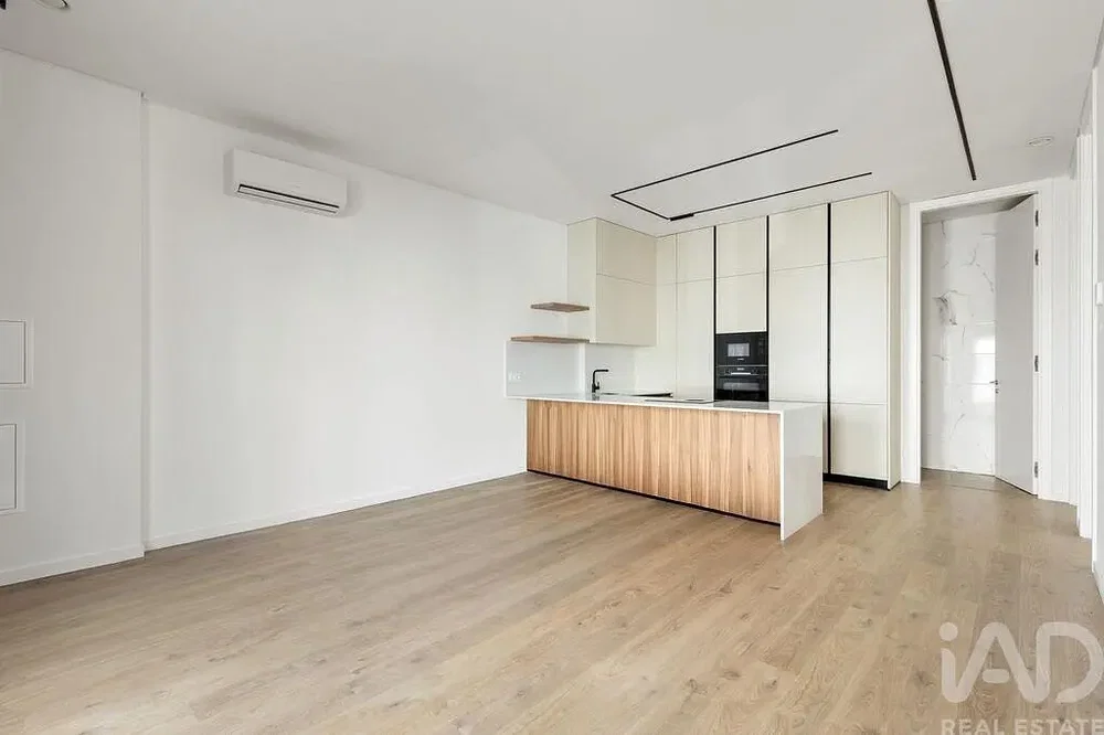 Cuisine; électroménager, parquet, lumière naturelle, style moderne, rénové