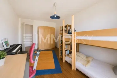 Kids room; wood floor, natural light