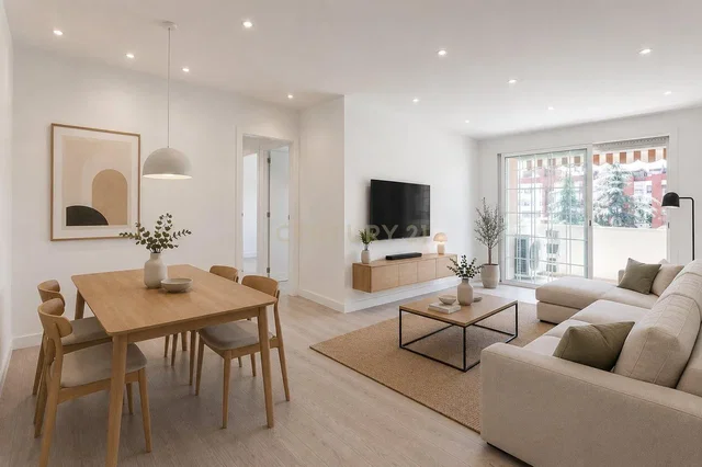 Wohnzimmer; tageslicht, moderner stil, holzboden