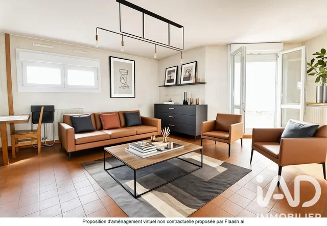 Wohnzimmer; tageslicht, fliesenboden, moderner stil