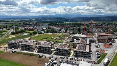 Maison et environs; vue