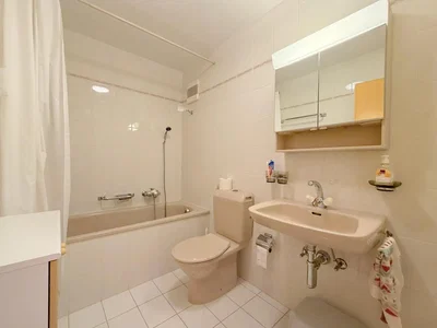 Salle de bain; carrelage, lumière naturelle