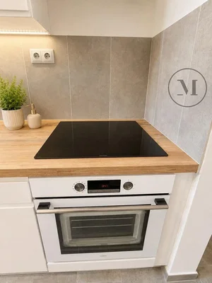 Cuisine; électroménager, parquet, carrelage, rénové, lumière naturelle