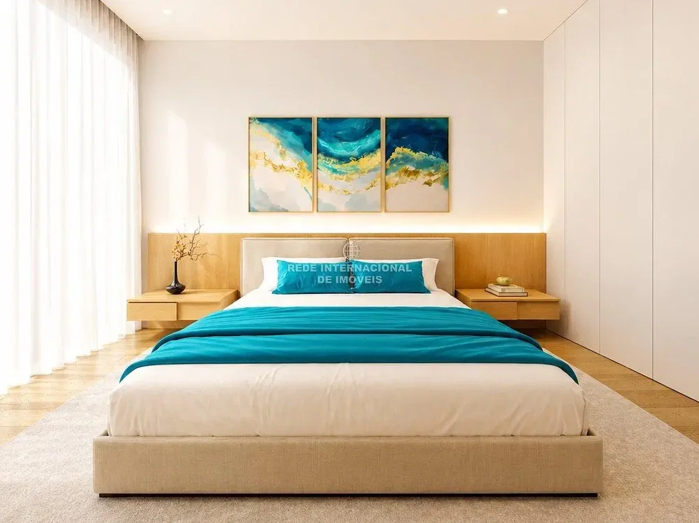 Schlafzimmer; tageslicht, moderner stil, holzboden