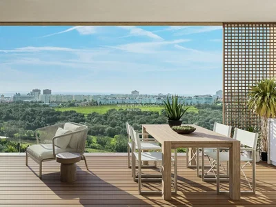 Terrasse; vue, parquet, lumière naturelle