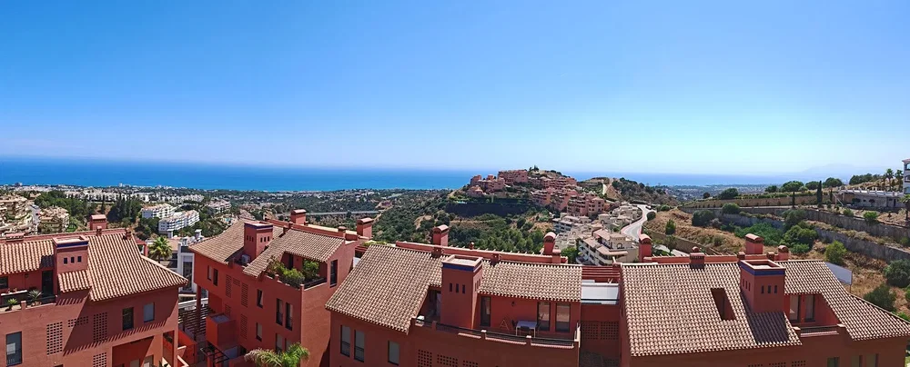 Casa e arredores; vista