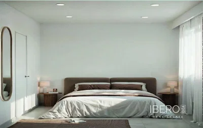 Schlafzimmer; tageslicht, moderner stil