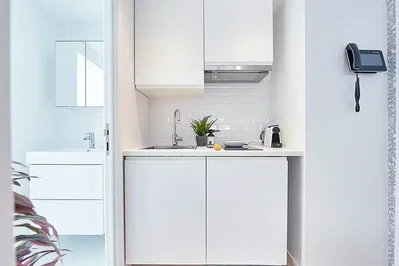 Cucina; elettrodomestici, luce naturale, ristrutturato