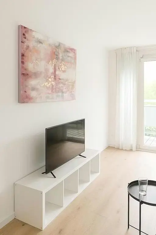 Living room; natural light, wood floor, modern style
