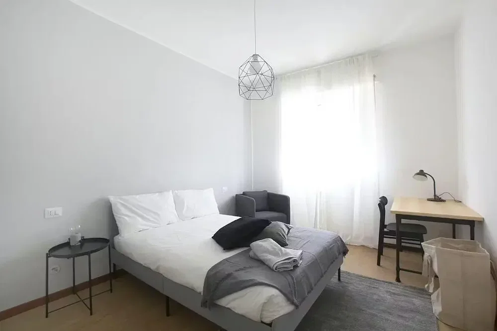 Schlafzimmer; tageslicht, moderner stil
