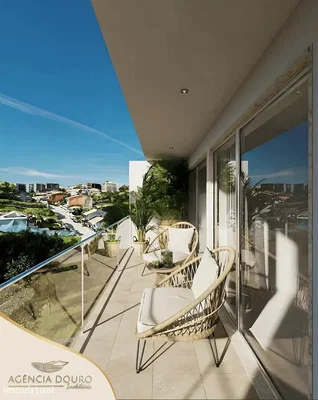Balcon; vue, lumière naturelle