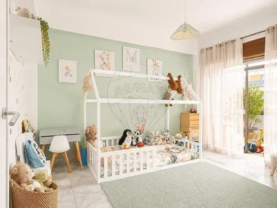 Chambre d'enfant; lumière naturelle, style moderne