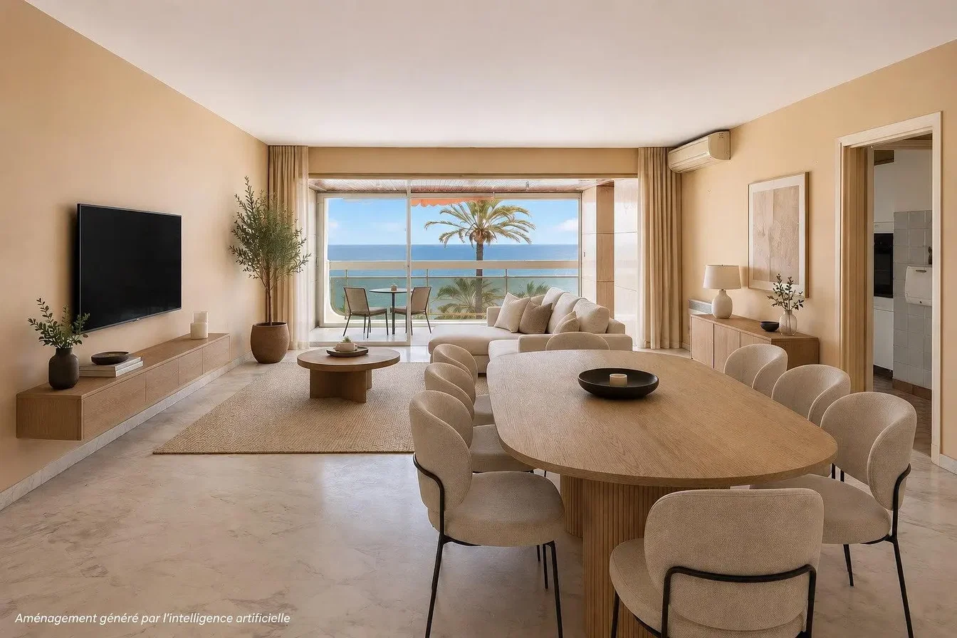Living room; view, natural light, modern style, tile floor