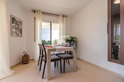 Living room; tile floor, natural light