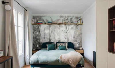 Spavaća soba; prirodno svjetlo, moderni stil