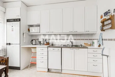 Keuken; keukenapparatuur, natuurlijk licht, gerenoveerd