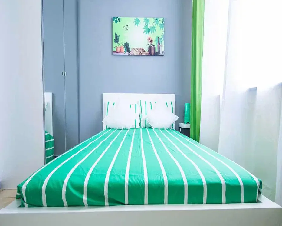 Schlafzimmer; tageslicht, moderner stil