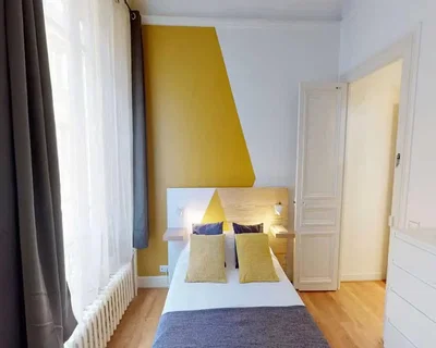 Bedroom; wood floor, natural light