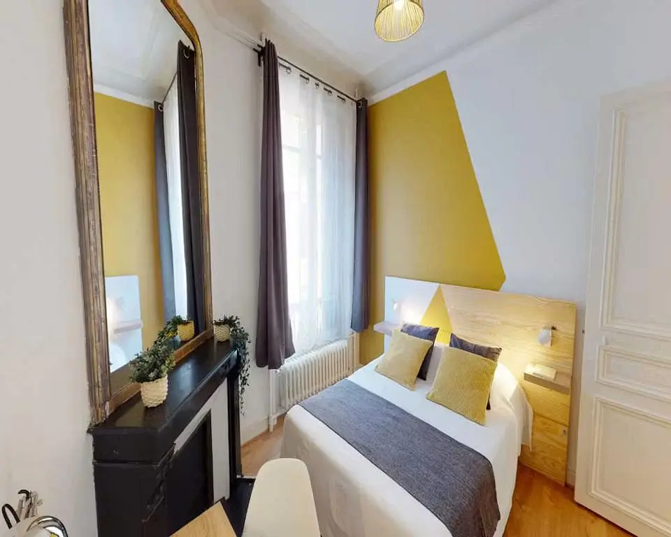 Bedroom; natural light, wood floor
