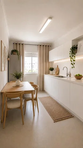 Kuchyně; přirozené světlo, moderní styl, kuchyňské spotřebiče