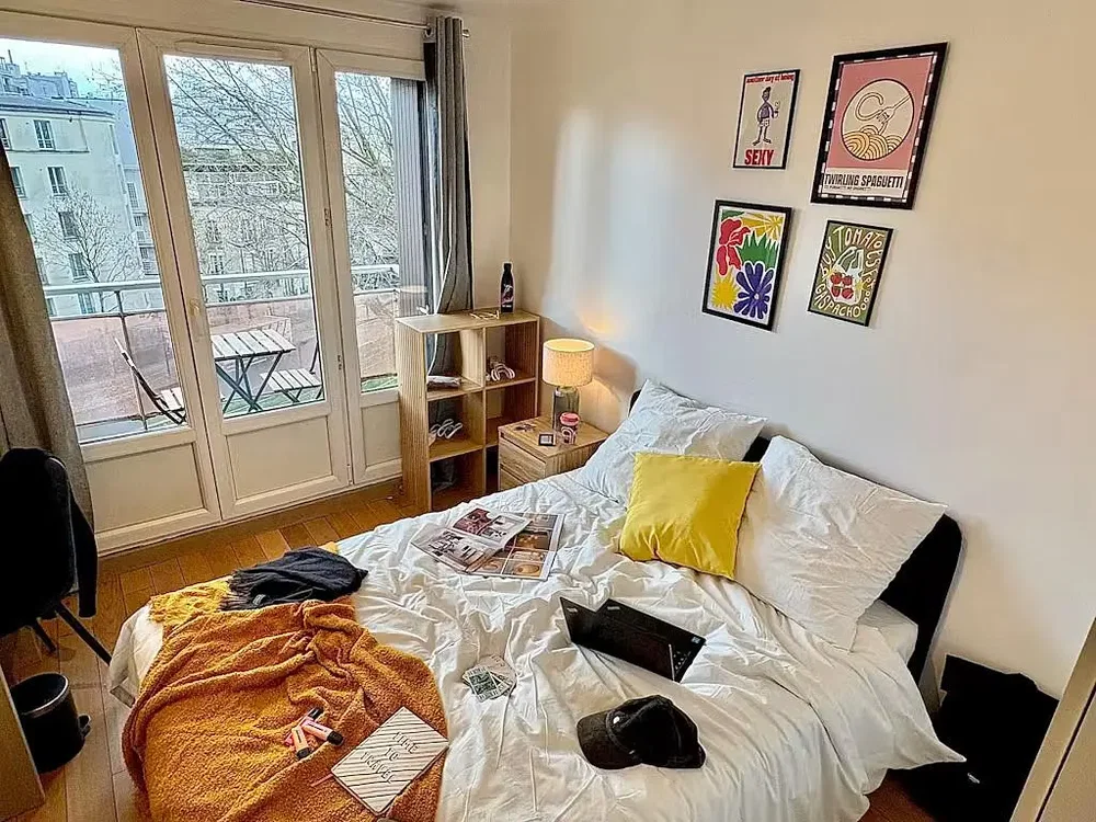 Bedroom; natural light, wood floor
