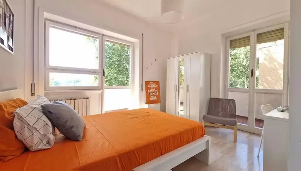 Schlafzimmer; tageslicht, fliesenboden