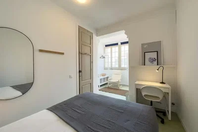 Chambre; lumière naturelle, style moderne