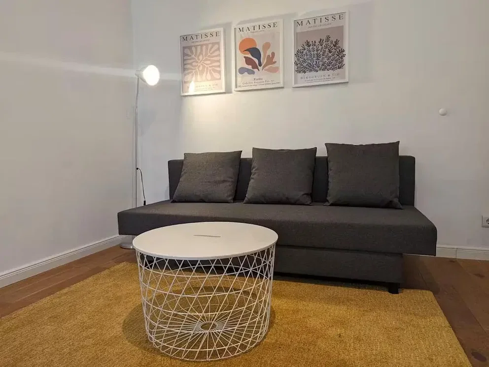 Salon; parquet, lumière naturelle, style moderne