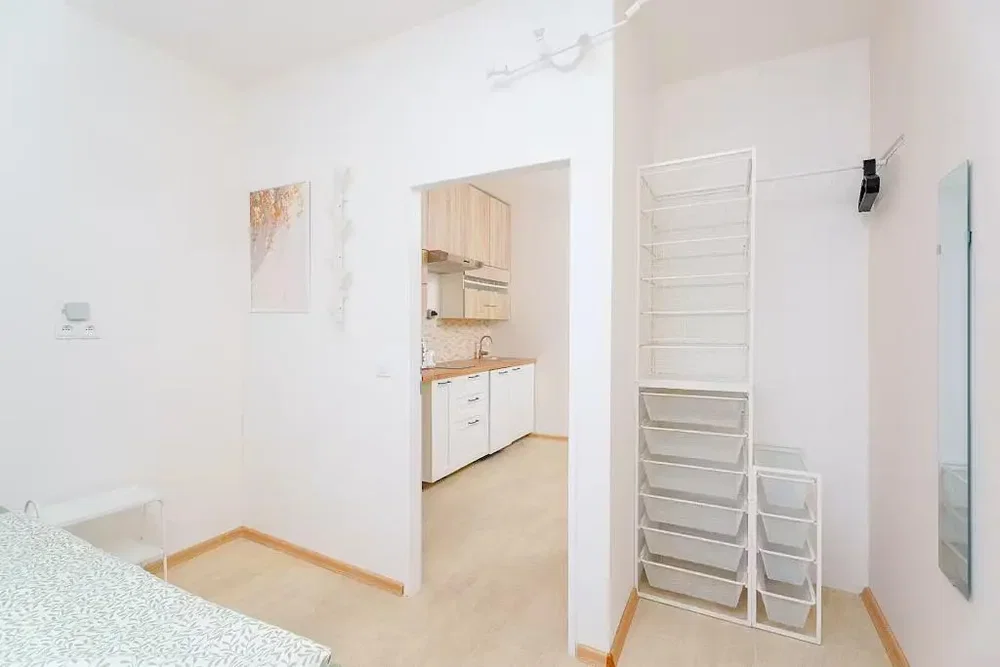 Bedroom; natural light, wood floor