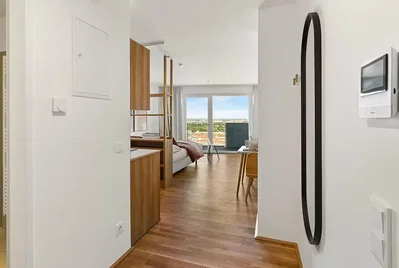 Chambre; parquet, lumière naturelle, vue