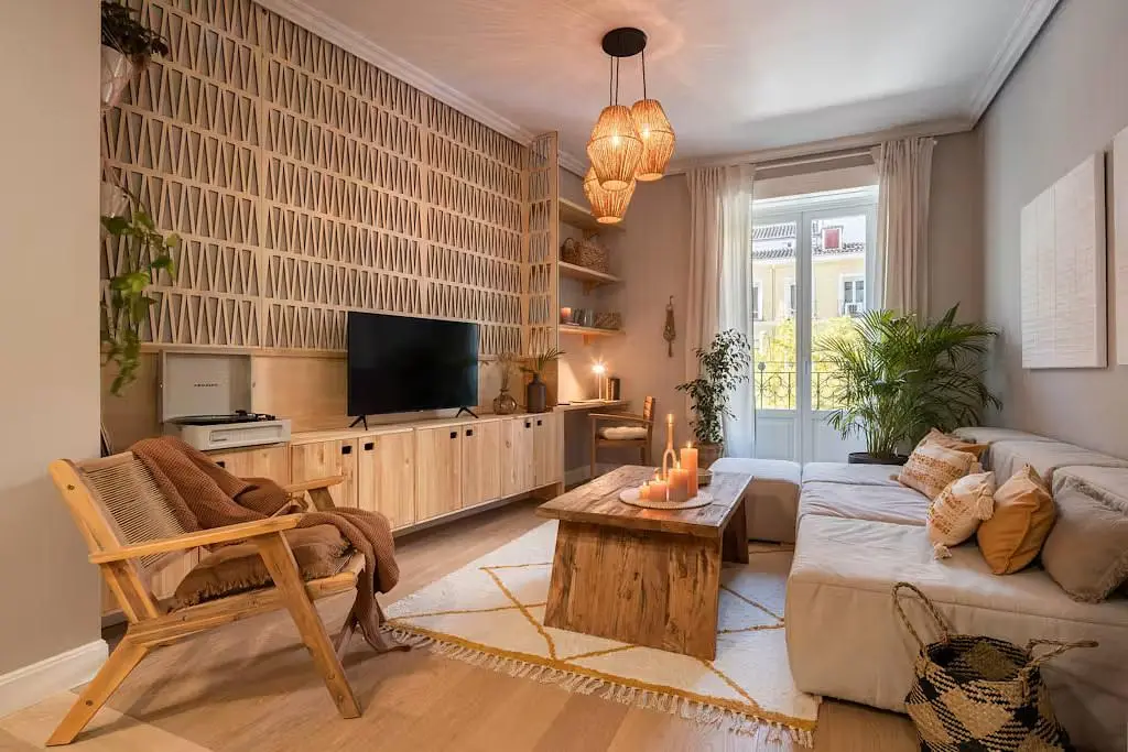 Woonkamer; natuurlijk licht, moderne stijl