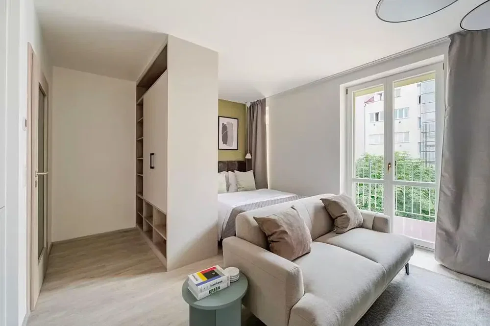 Chambre; lumière naturelle, style moderne