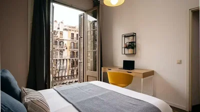 Camera da letto; vista, luce naturale