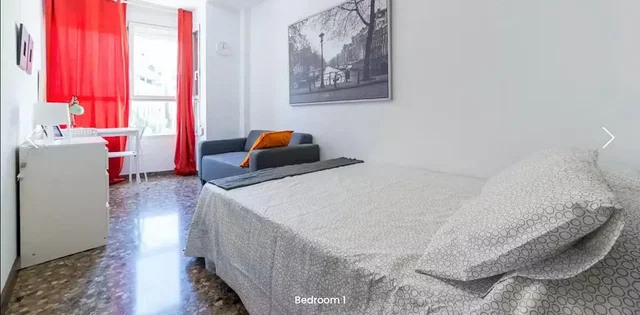Camera da letto; luce naturale, stile moderno