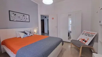 Schlafzimmer; tageslicht, moderner stil